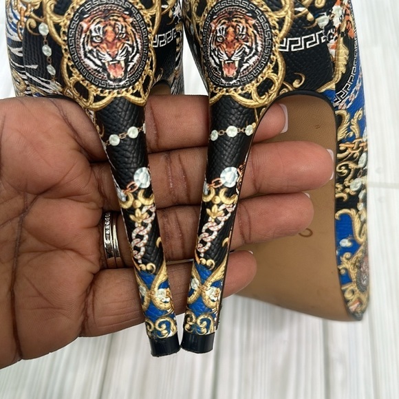 Aldo Kriss Heels Womens Aldo Multicolored Patterned Pumps Shoes Size 8M - Picture 10 of 13